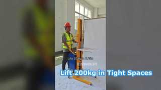 Stoccatore elettrico compatto: solleva 200 kg fino a 2,25 metri
