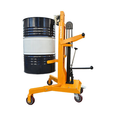 DTF450-1 Foot-Operated Hydraulic Drum Truck (Adjustable Support Legs)