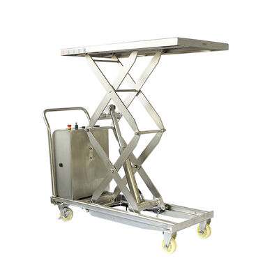 ETF50BS Stainless Steel Electric Scissor Lift Cart | Single & Double Options