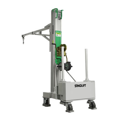 Gru a mano manuale con contrappeso bilanciato BS01 150 kg, gru mobile a pavimento con contrappeso e gancio girevole, per la costruzione di officine di magazzino